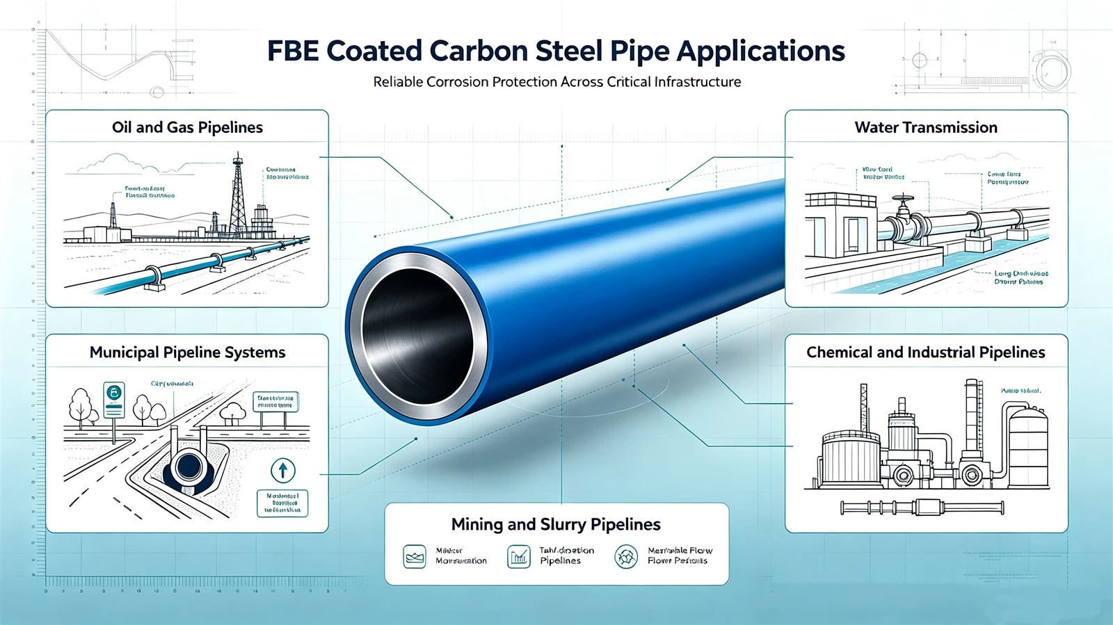 FBE Coated Pipe Applications FBE Coated Pipe Applications